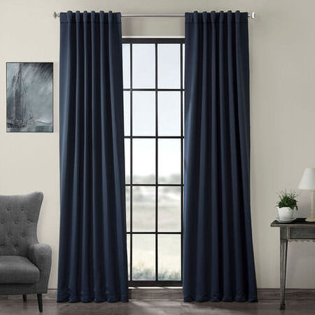 See Pole Pocket Eclipse Blue Blackout Curtain More Images