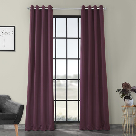 See Aubergine Grommet Blackout Curtain More Images