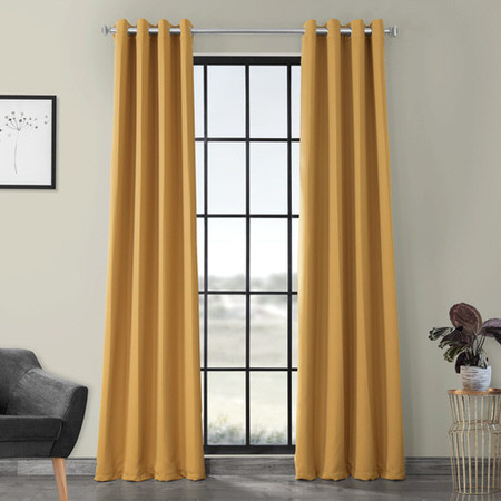 See Marigold Grommet Blackout Curtain More Images