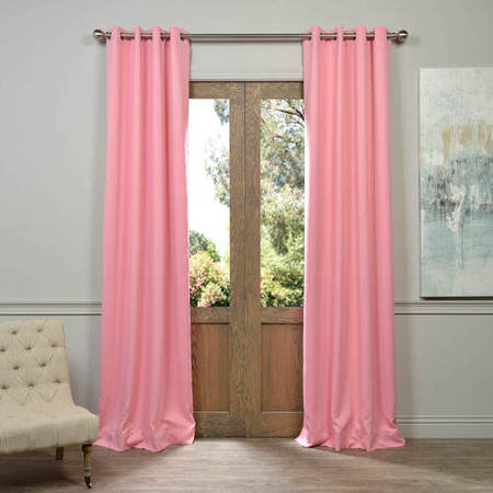 See Precious Pink Grommet Blackout Curtain More Images