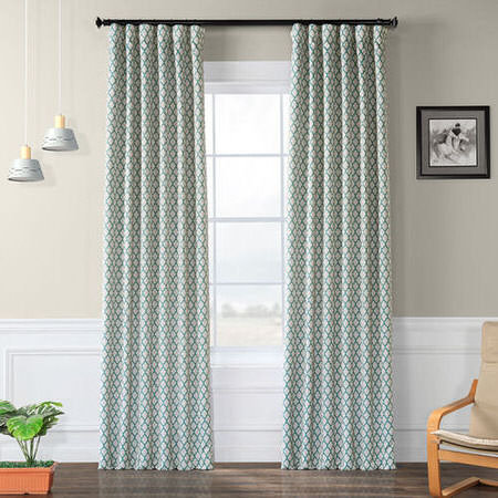 See Casablanca Teal Blackout Curtain More Images