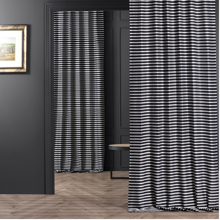 See Black & Silver Casual Cotton Curtain More Images