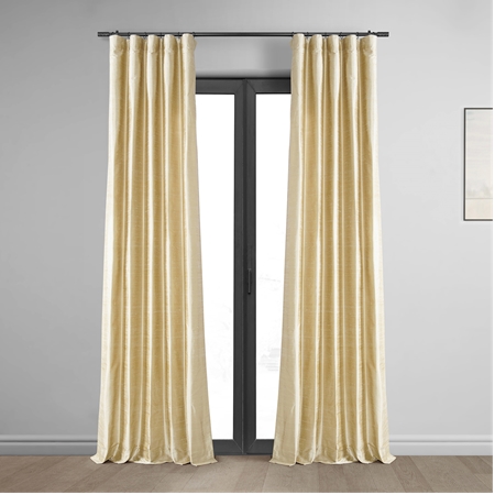 See Biscotti Textured Dupioni Silk Curtain More Images