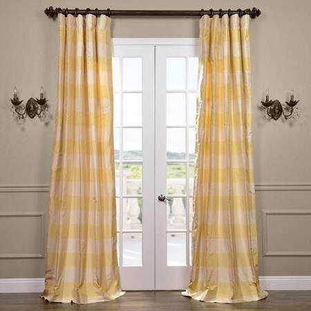 Knotts Landing Silk Taffeta Plaid Curtain