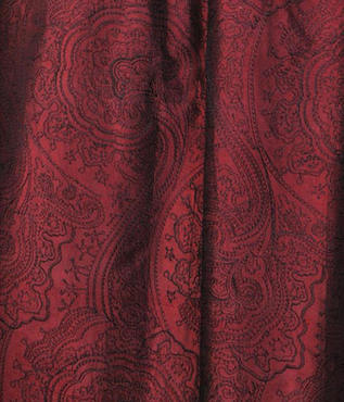 See Merlot Jamawar Embroidered Silk Swatch More Images