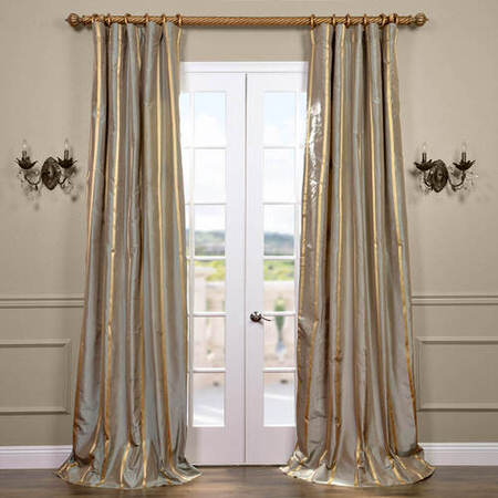 See Providence Silk Taffeta Stripe Curtain More Images