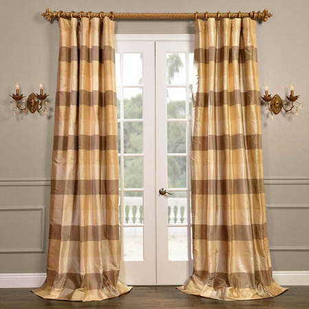 See Sheffield Silk Plaid Curtain More Images