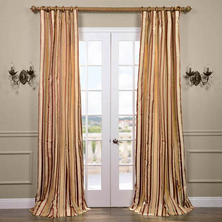 Toscano Silk Taffeta Stripe Curtain