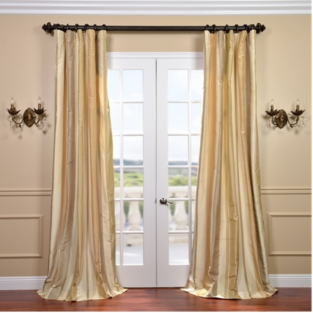 Belmont Silk Taffeta Stripe Curtain
