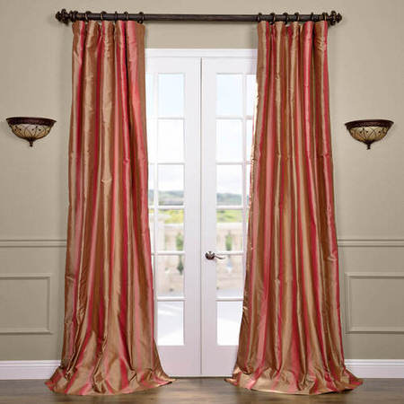 See Hawthorne Silk Stripe Curtain More Images