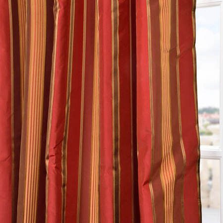 See Melrose Silk Taffeta Satin Stripe Swatch More Images