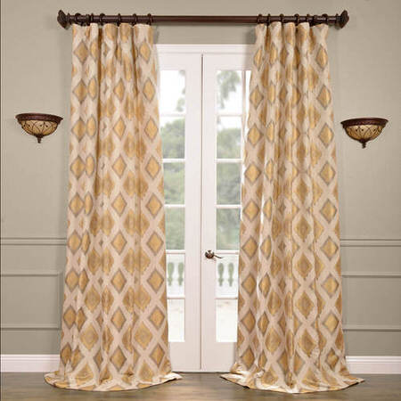 See Dahl Multi Faux Silk Jacquard Curtain More Images