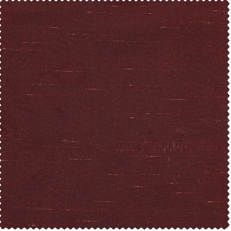 See Ruby Faux Textured Dupioni Silk Swatch More Images