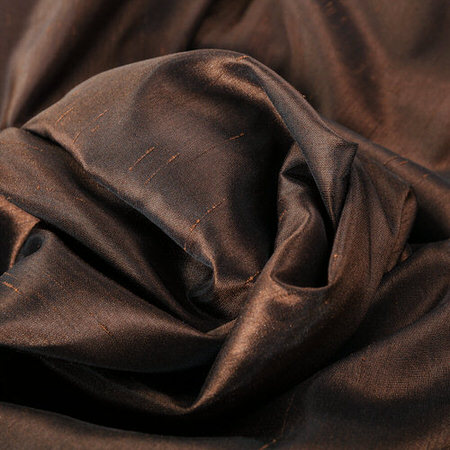 See Coffee Bean Faux Textured Dupioni Silk Swatch More Images