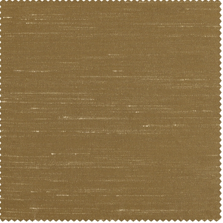 Flax Gold Faux Textured Dupioni Silk Swatch