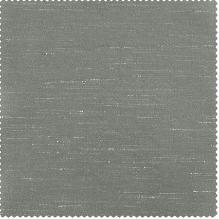 Silver Faux Textured Dupioni Silk Swatch