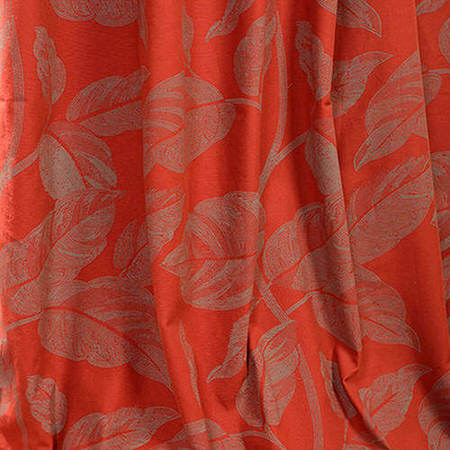 See Bali Red Printed Cotton Swatch More Images