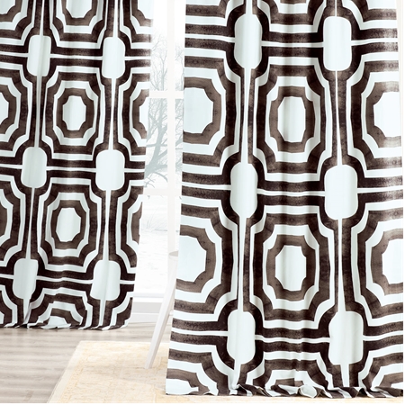 See Mecca Printed Cotton Curtain More Images