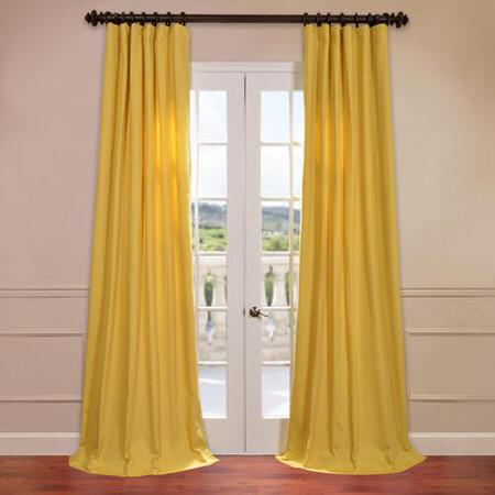 Mustard Yellow Cotton Twill Curtain