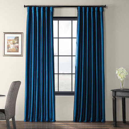 See Azul Faux Silk Taffeta Curtain More Images