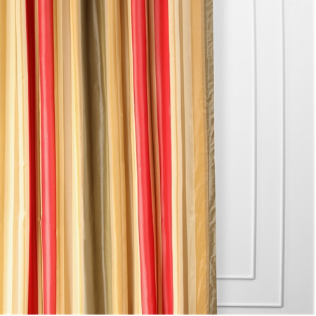 Orleans Faux Silk Taffeta Stripe Curtain