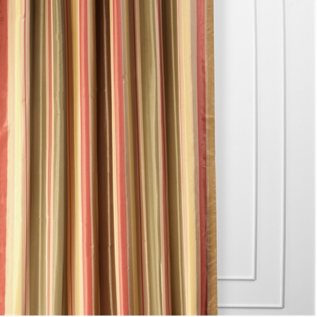 See Mirage Faux Silk Taffeta Stripe Curtain More Images