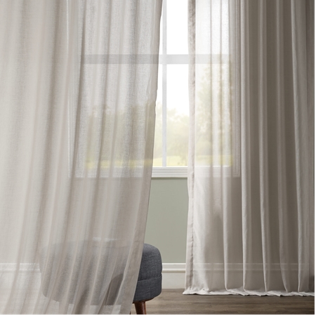 Tumbleweed Faux Linen Sheer Curtain