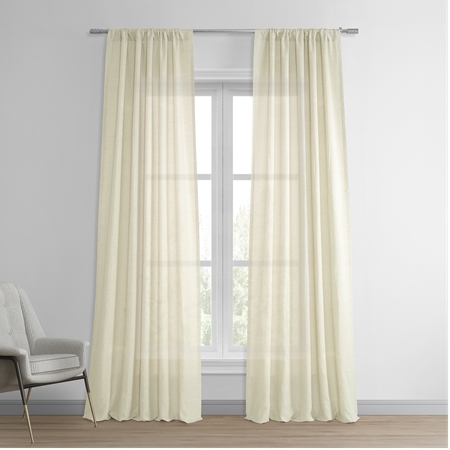 See Signature Birch French Linen Sheer Curtain More Images