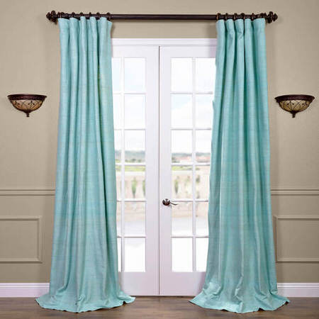 See Cabo Mist Raw Silk Curtain More Images