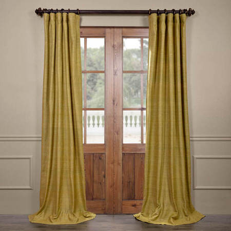 See Spanish Moss Raw Silk Curtain More Images