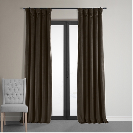 See Signature Java Blackout Velvet Curtain More Images